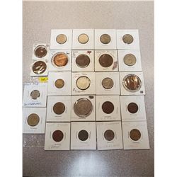 24 world coins