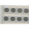Image 1 : 1 SHEET OF NICKLE DOLLARS CANADAIN VARIOUS DATES AND GRADE