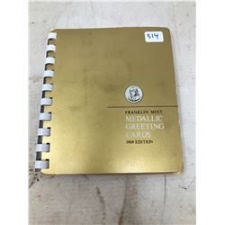 1969 FRANKLIN MINT MEDALLIC GREETING CARDS