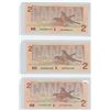 Image 2 : 1986 CANADIAN $ 2 BILLS LOT OF 3