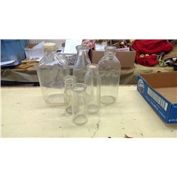 ASSORTED MILK/CREAM BOTTLES