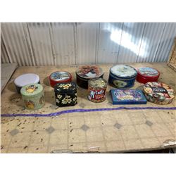 10 ASSORTED TINS