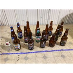 16 COLLECTABLE BEER BOTTLES