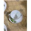 Image 7 : ADDERLY FINE BONE GLASS 3 PLATES + TEACUP AND SAUCER