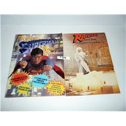 Superman and Raiders of Lost Ark Story Books