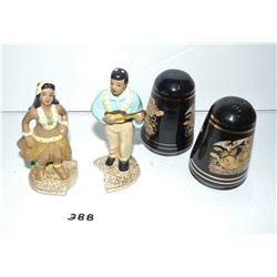 Hawaii and Greece Salt & Pepper Shakers