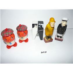 Scottish, Clothespin, Sea Captain Salt & Pepper Shakers