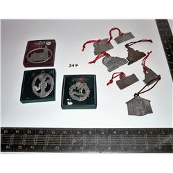 Seagull, Prince Albert and Windsor, Ont. Pewter Ornaments