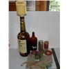 Image 1 : Seagram's 133.2 oz.,(3.78L) Bottle, White Horse Scotch Bottle, Pheasant, Canvas Canteen, Teacher's S