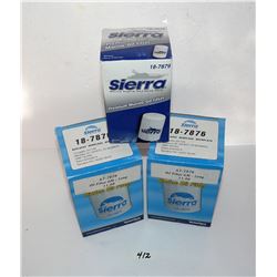 Sierra Premium Marine Oil Filter 1878-76 (x2), 1878-79 (x1) New In Box