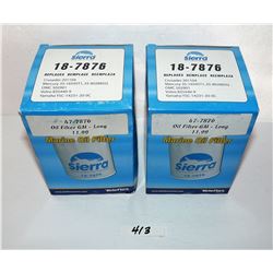 Sierra Premium Marine Oil Filter 1878-76 (x2) New In Box