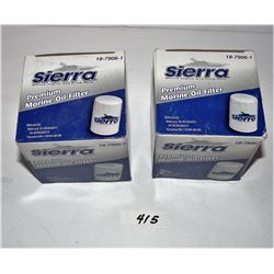 Sierra Premium Marine Oil Filter 1879-06-1 (x2) New In Box