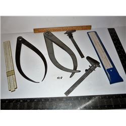 Calipers, Slide Rules, Pinder's Ruler