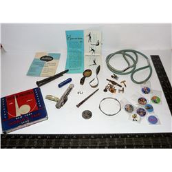 Miscellanous - Bratz pins, World's Fair 8MM film, Knives, Bracelet, etc.