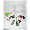 Image 1 : Key Chains - Cannons, Car, Roller Skate, Shoe, Watergun, Derringer, Shell, Penny