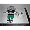 Image 1 : Saskatchewan Roughrider "Earl" 13th Man Stuffed Grey Cup, Wiser's Playing Cards