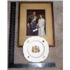 Image 1 : King George VI, Queen Elizabeth Picture & Elizabeth II Coronation Plate