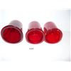 Image 2 : Three Red Glass Globes - Emergency/Candle Holder/Votive