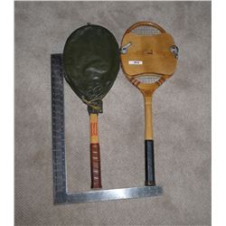 Vintage Tennis Raquets (2) Spalding and Golden Cup