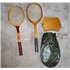 Image 3 : Vintage Tennis Raquets (2) Spalding and Golden Cup