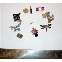 Assortment of Pins, Brooches