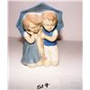 Image 2 : Vintage Grafenthal Carl Schneider Erben (?) Porcelain Boy & Girl Under Umbrella