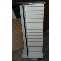 Rotating  Display Stand Approximately 4' 5" High With Storage In Centre
