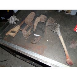 Hammer, Grub Hoes,  Saw, etc.