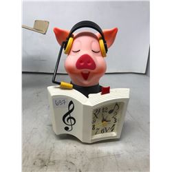 D.J. Pig Alarm Clock- Working Order Clock & Alarm