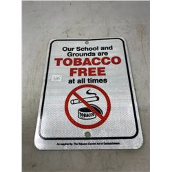 Tobacco Free Sign School Grounds
