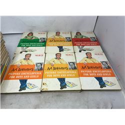 Set Of 18 Art Linklater's Picture Encyclopedia For Boys & Girls