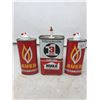 Image 3 : Vintage Fisher/Aver Lighter Fluid Tins Plus Large 3 In 1 Tin