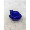 Image 6 : Cobalt Blue Drink Glasses, Miniature Cow On The Nest, Bottle