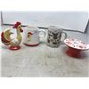Image 2 : Holt Howard Collectibles - Cup, Candle Holder, Rooster Ornament