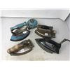 Image 2 : Blue Coleman Gas Iron With Accessories Plus 3 Hand Irons