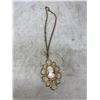 Image 1 : Beautiful "Cameo" Pendant And Locket On Chain
