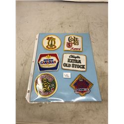 Vintage N.O.S. Never Used Canadian Beer - Cloth Patches - Crests