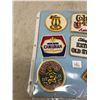 Image 3 : Vintage N.O.S. Never Used Canadian Beer - Cloth Patches - Crests