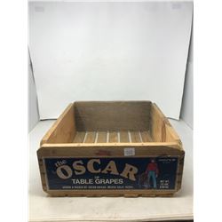 V&G Grapes Wooden Crate