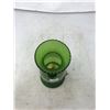 Image 5 : Green Glass Coal Oil Lamp And Italian Wicker Wrap Wine Bottle