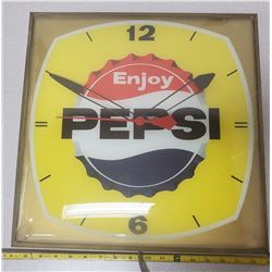 Pepsi Clock - working, was hanging in glass shop in Prince Albert for many years