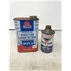 Image 1 : Vintage Cone Top Warners And Gunk Brake Fluid Tins - Full
