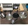Image 2 : Stainless Steel Pots & Pans Lot
