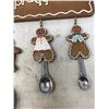 Image 3 : Christmas Gingerbread Hanging Measuring Spoon Set