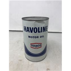 Texaco Havoline Oil Tin - Unopened