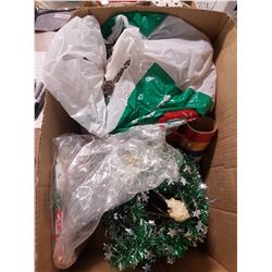 Lighted Tree and Christmas Decorations