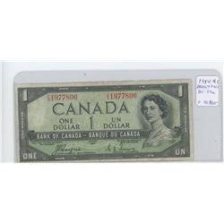 1954 $1 Devil’s Face. Coyne-Towers signatures. BC-29a. C/A prefix. F-12.