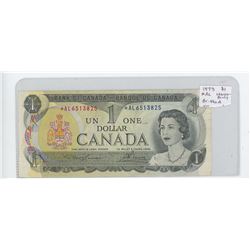 1973 $1 Replacement Note. Lawson-Bouey signatures. *AL prefix. BC-46aA. VF-20.