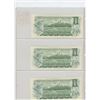 Image 2 : Lot of 3 1973 $1 notes with Consecutive Serial Numbers: ACT4524580, ACT4524581, ACT4524582.