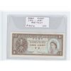 Image 1 : Hong Kong 1971-1981 One Cent note. Tiny note is the smallest denomination note issued. P-325b. Unc.